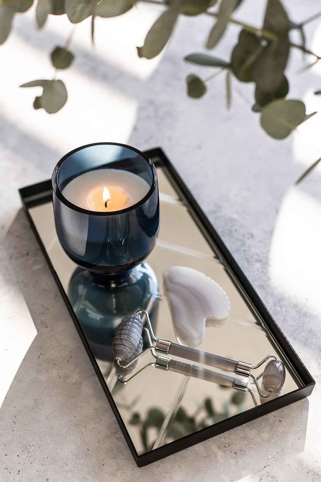 Shop looket - Herringbone bakke og duftlys