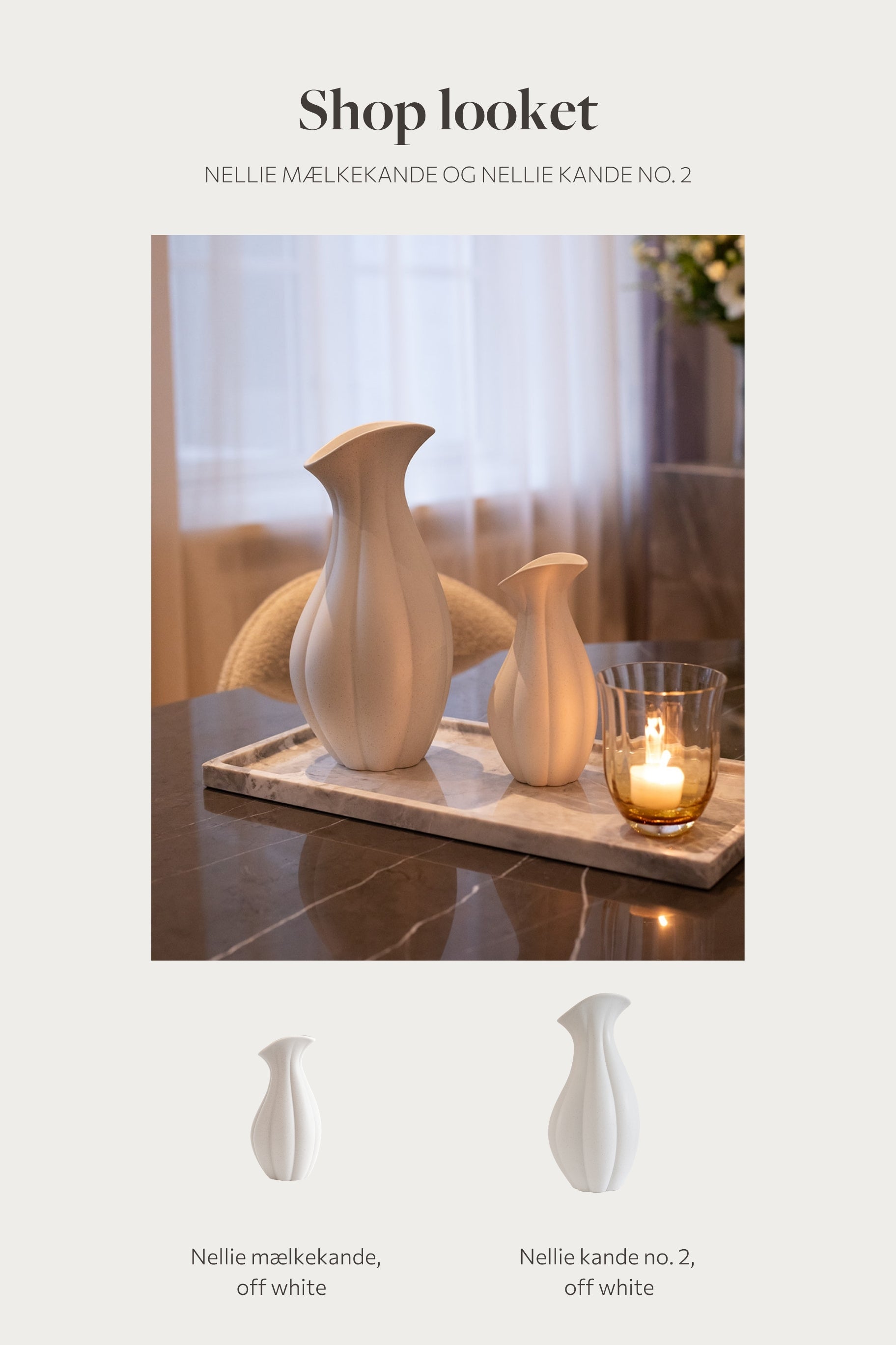 Shop looket - Nellie mælkekande og kande No. 2