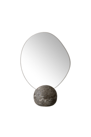 Bordspejl med smuk marmorfod fra specktrum
