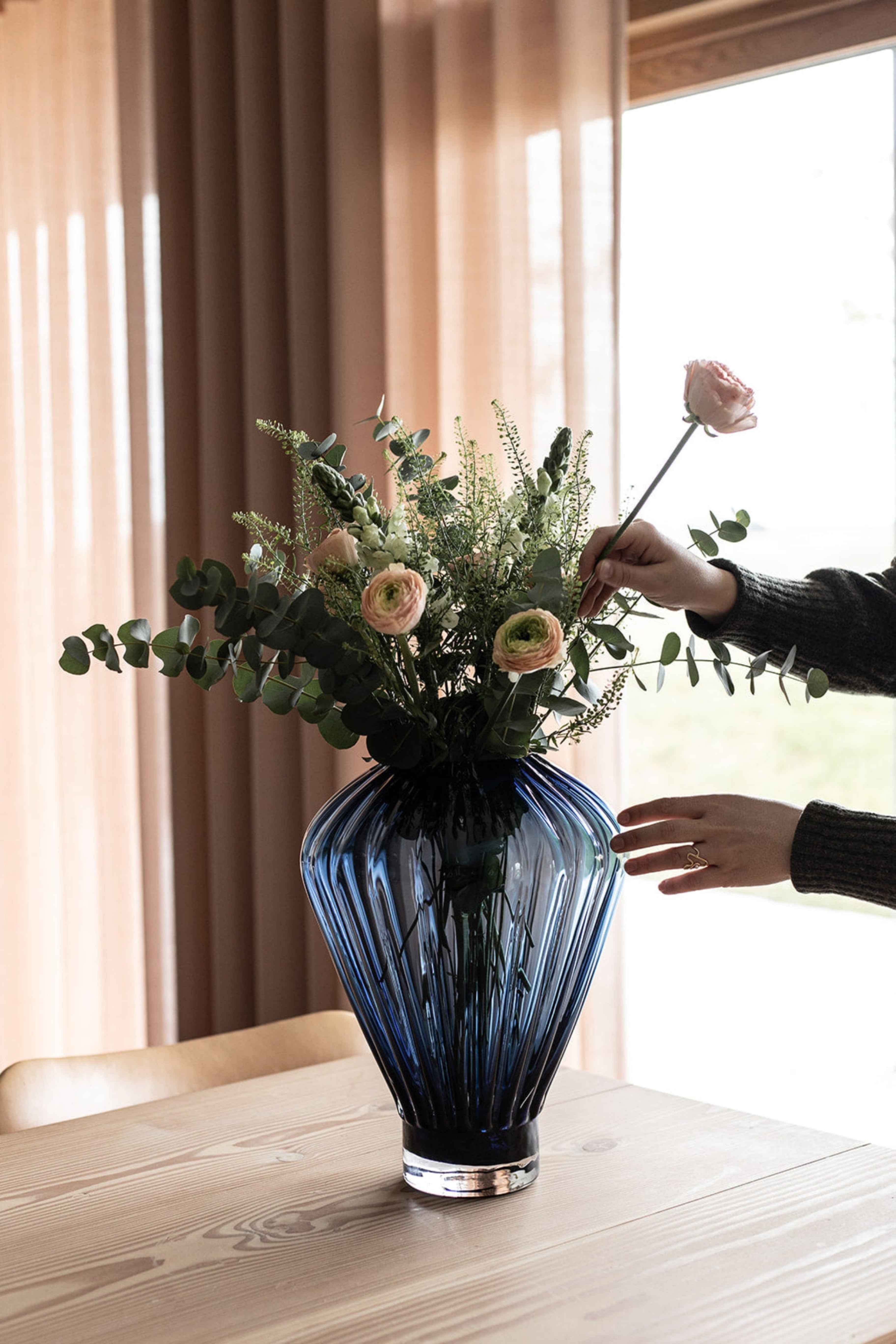 Evelyn Vase - Blå | Stor