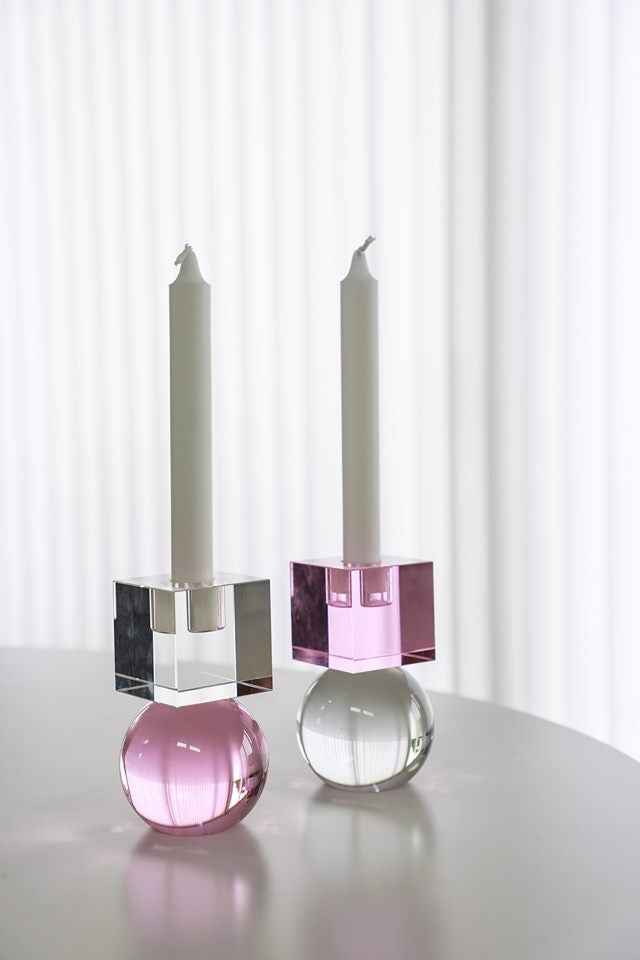 Crystal Color Crush - Clear/Pink Couple