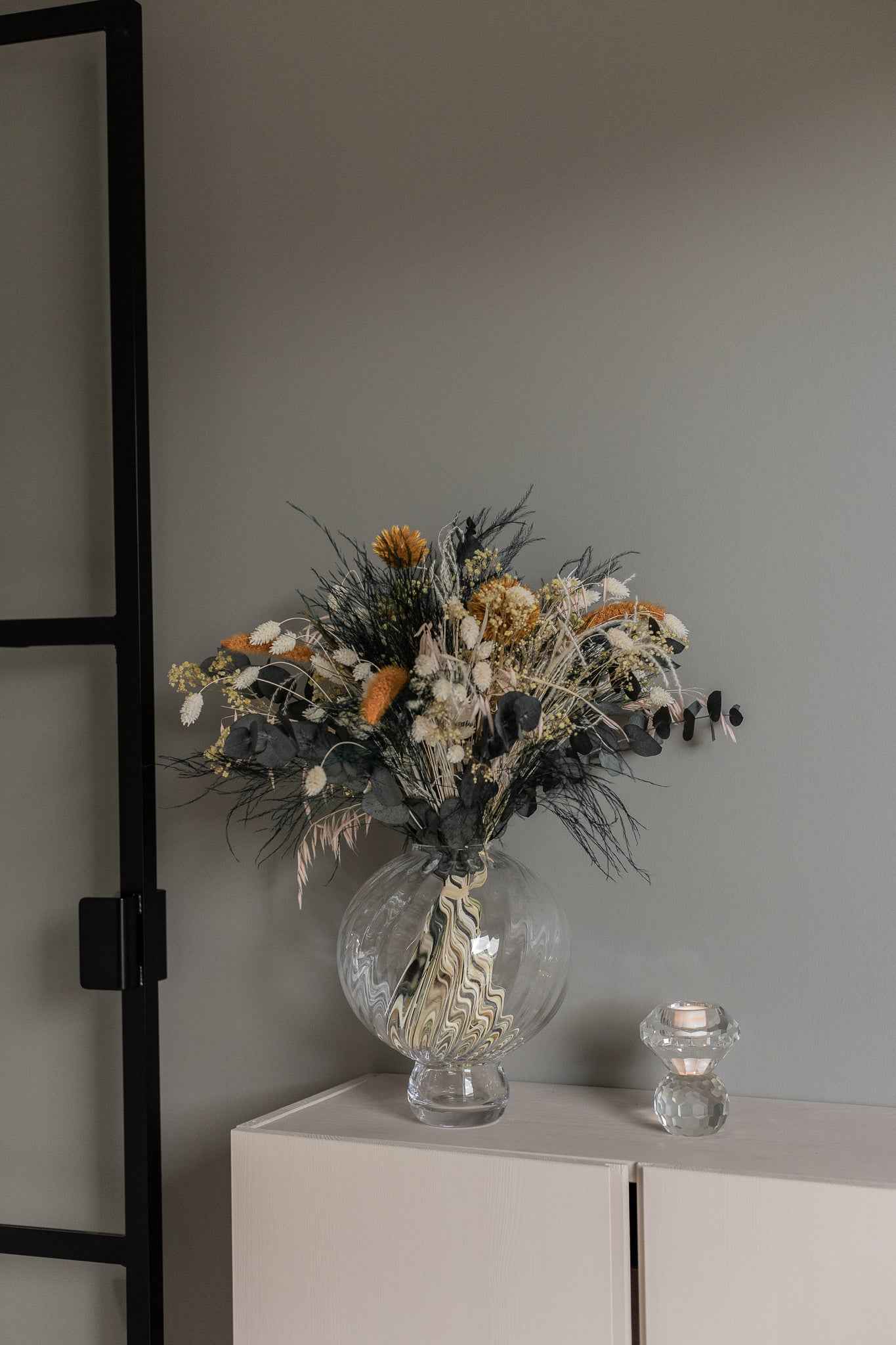 Meadow Swirl Vase - Klar | Mellem