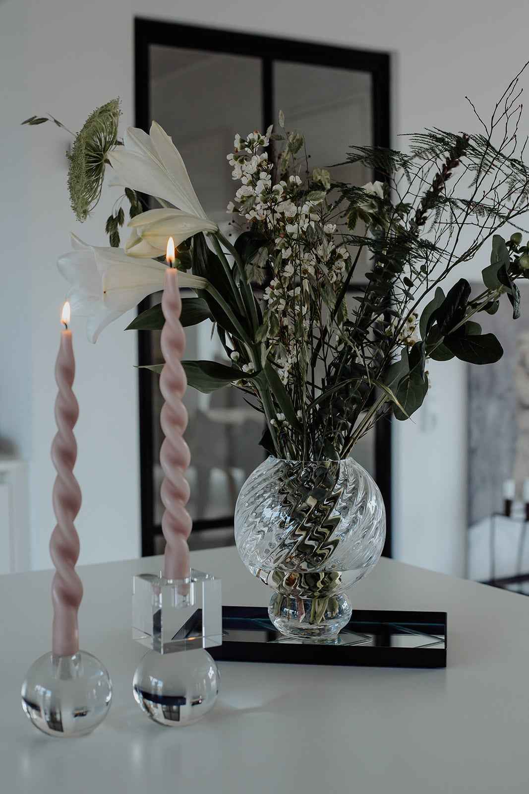 Meadow Swirl Vase - Klar | Lille