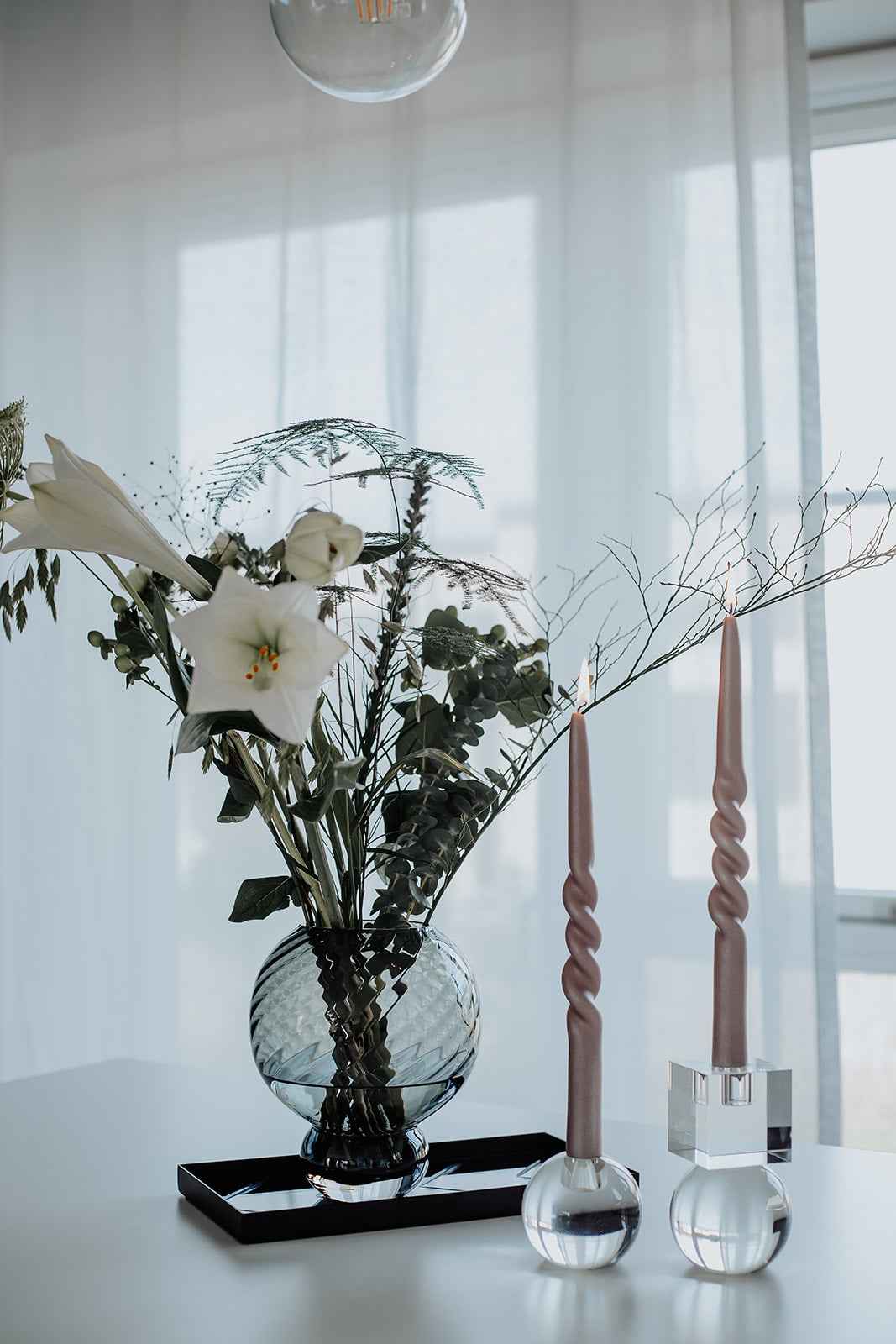 Meadow Swirl Vase - Grå | Lille