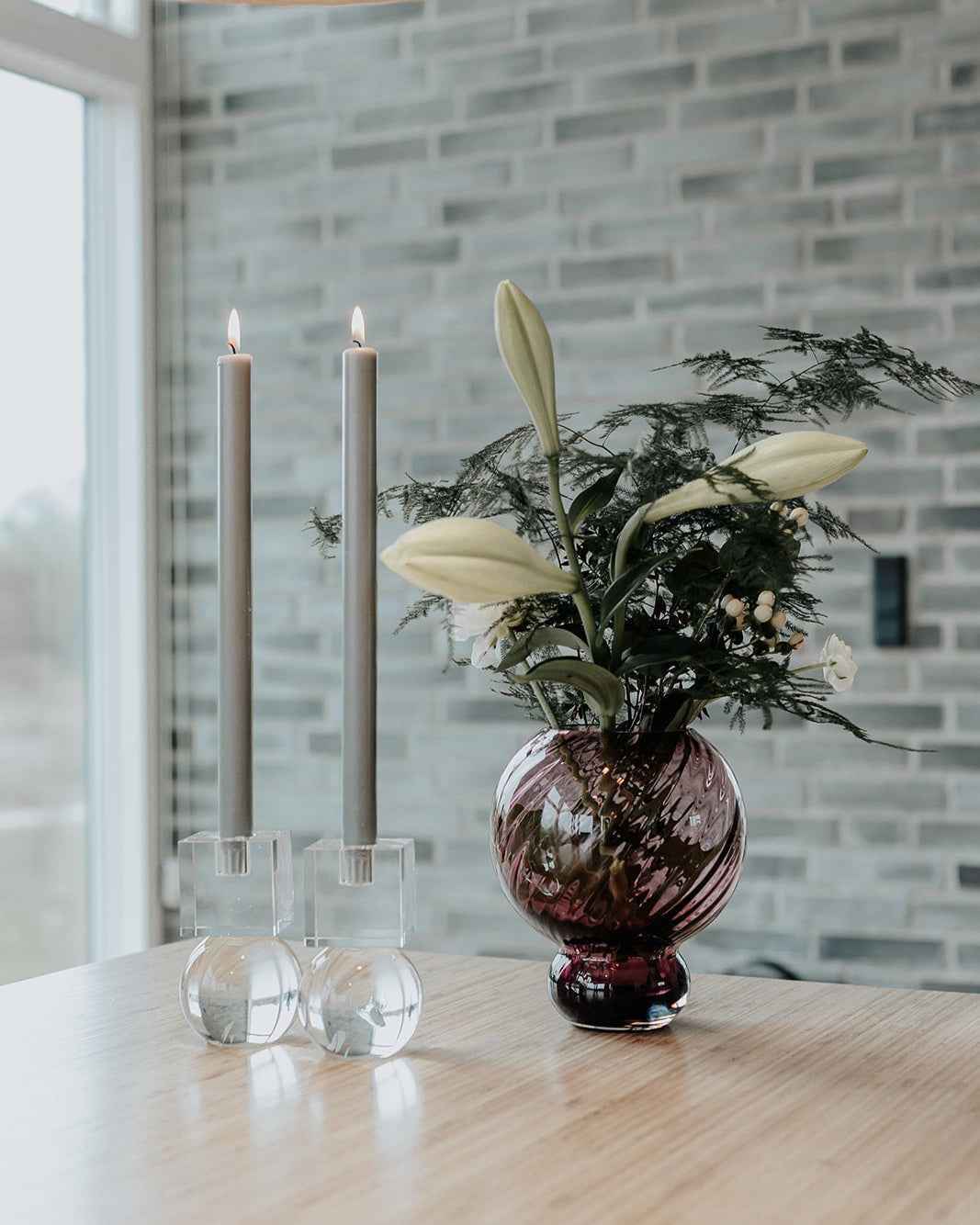 Meadow Swirl Vase - Plum | Lille