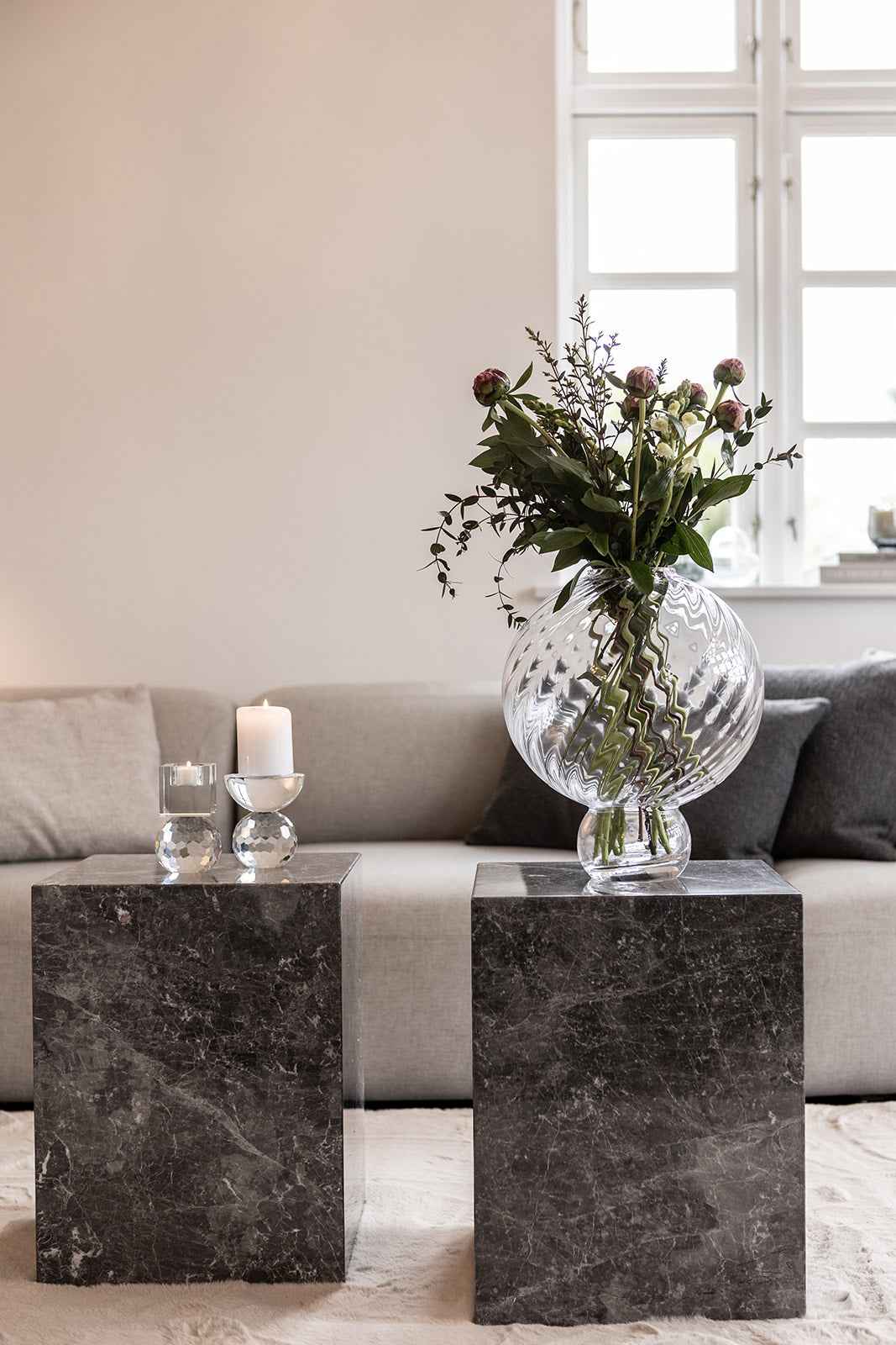 Meadow Swirl Vase - Klar | Stor