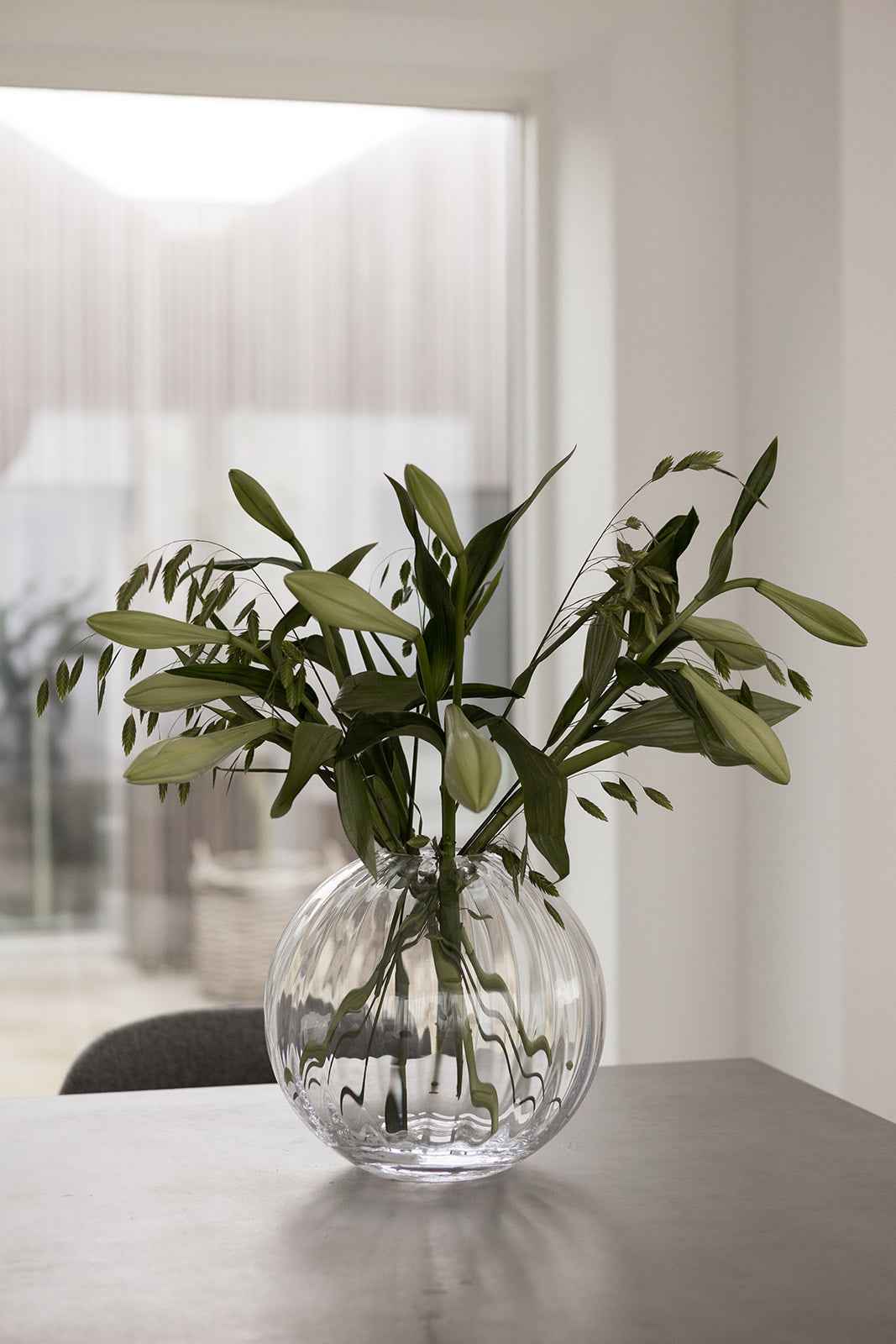 Sadie Line Vase - Klar | Mellem
